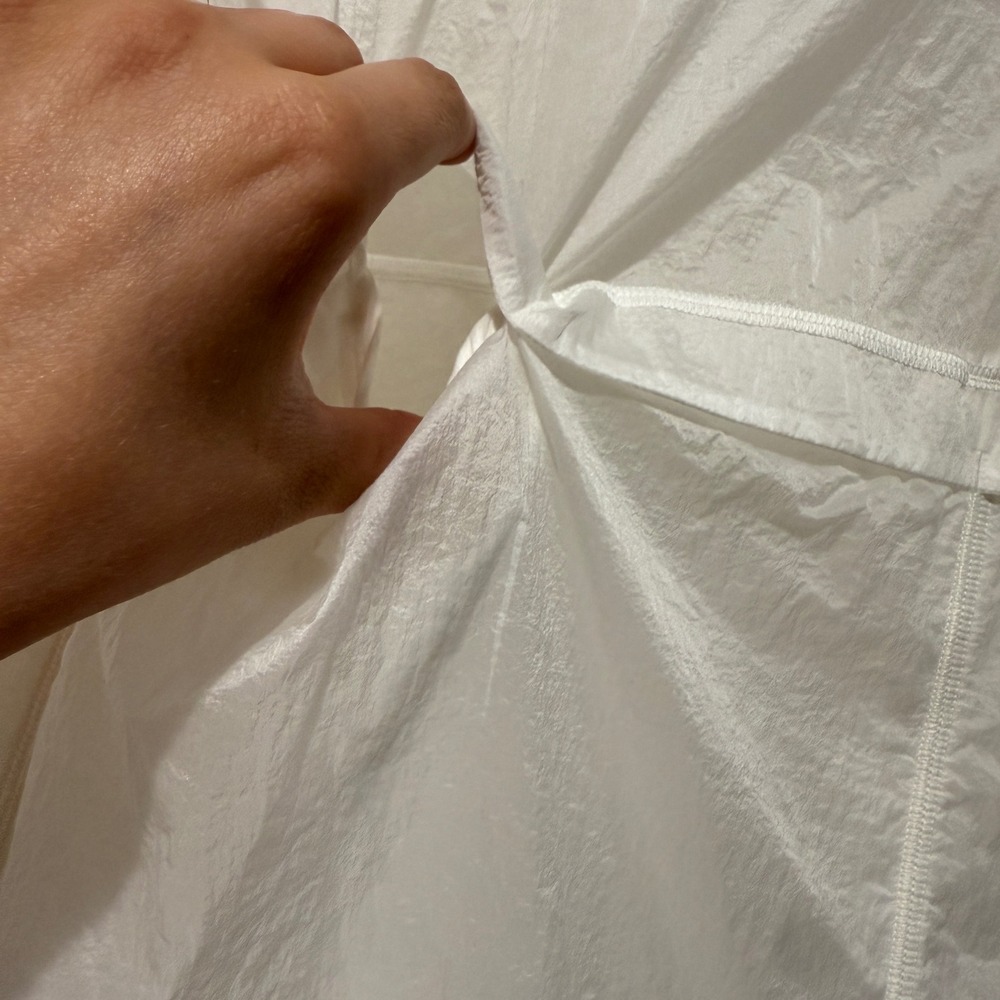 Lululemon Translu Anorak Rain Jacket White Translucent Full Zip Sz 4 Sheer Casua - Picture 15 of 16